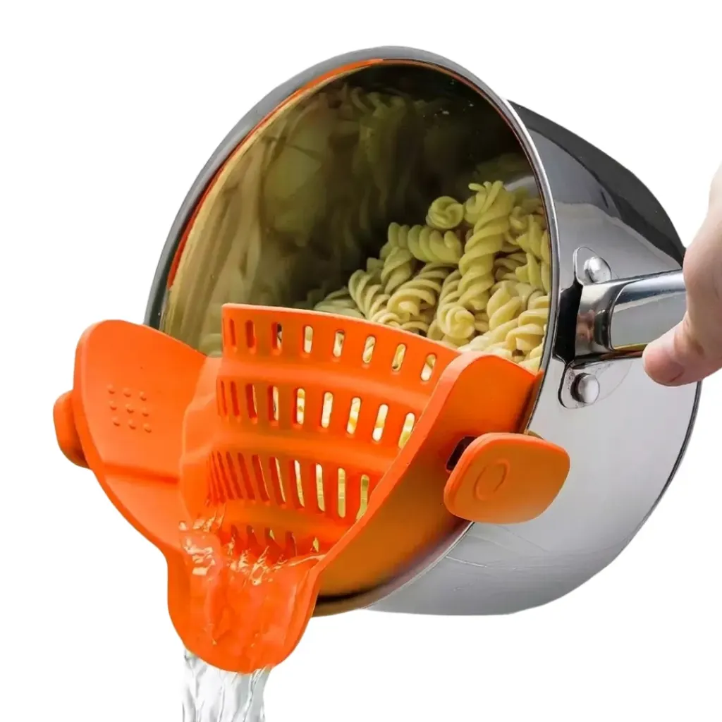 [844964980228602] Silicone Strainer Lid for Pots & Pans