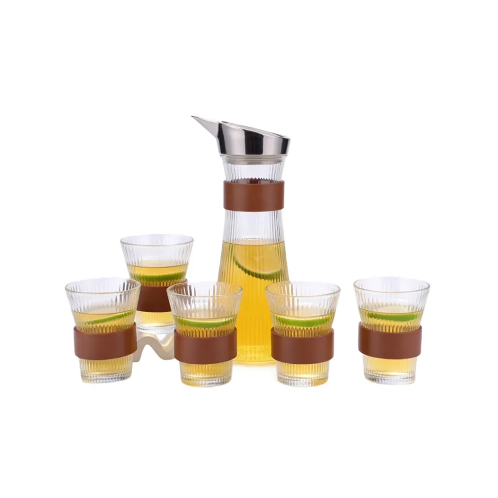 [6551825110015] Glass Water Bottle Set