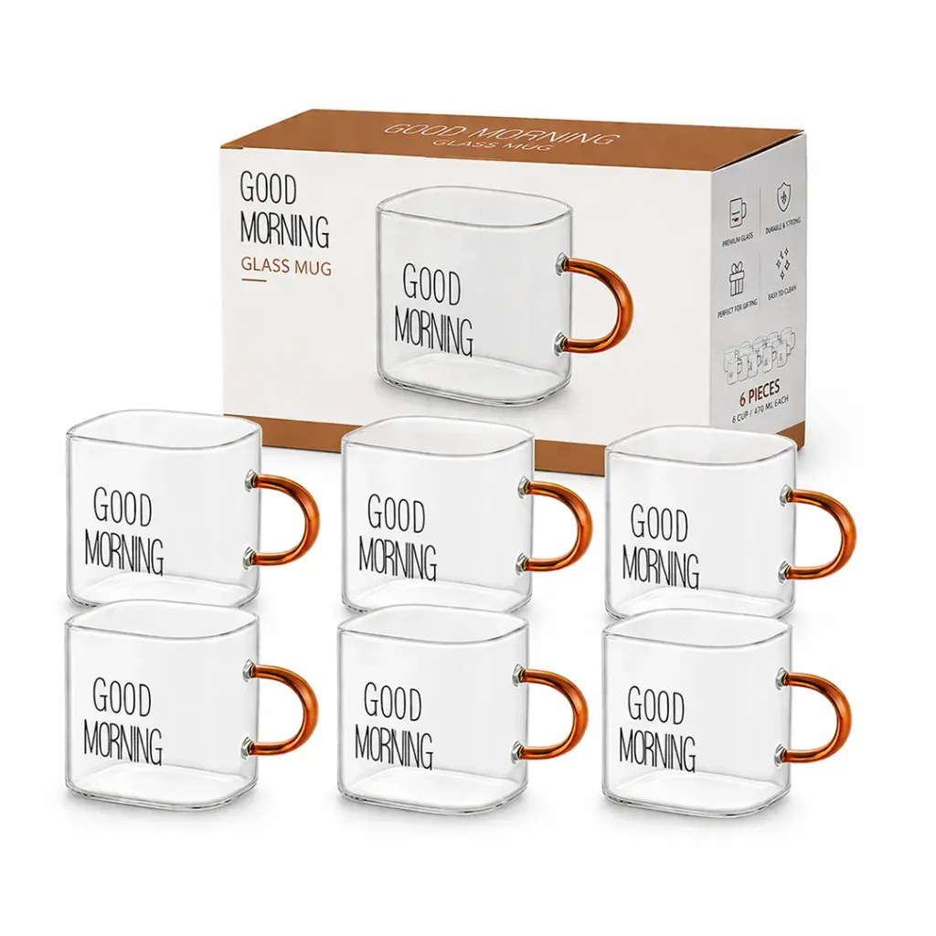 [6551825110657] Glass Cup Set