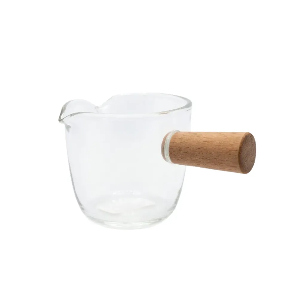 [6551825110725] Espresso Coffee Cup Glass Milk Measuring Cup With Handle