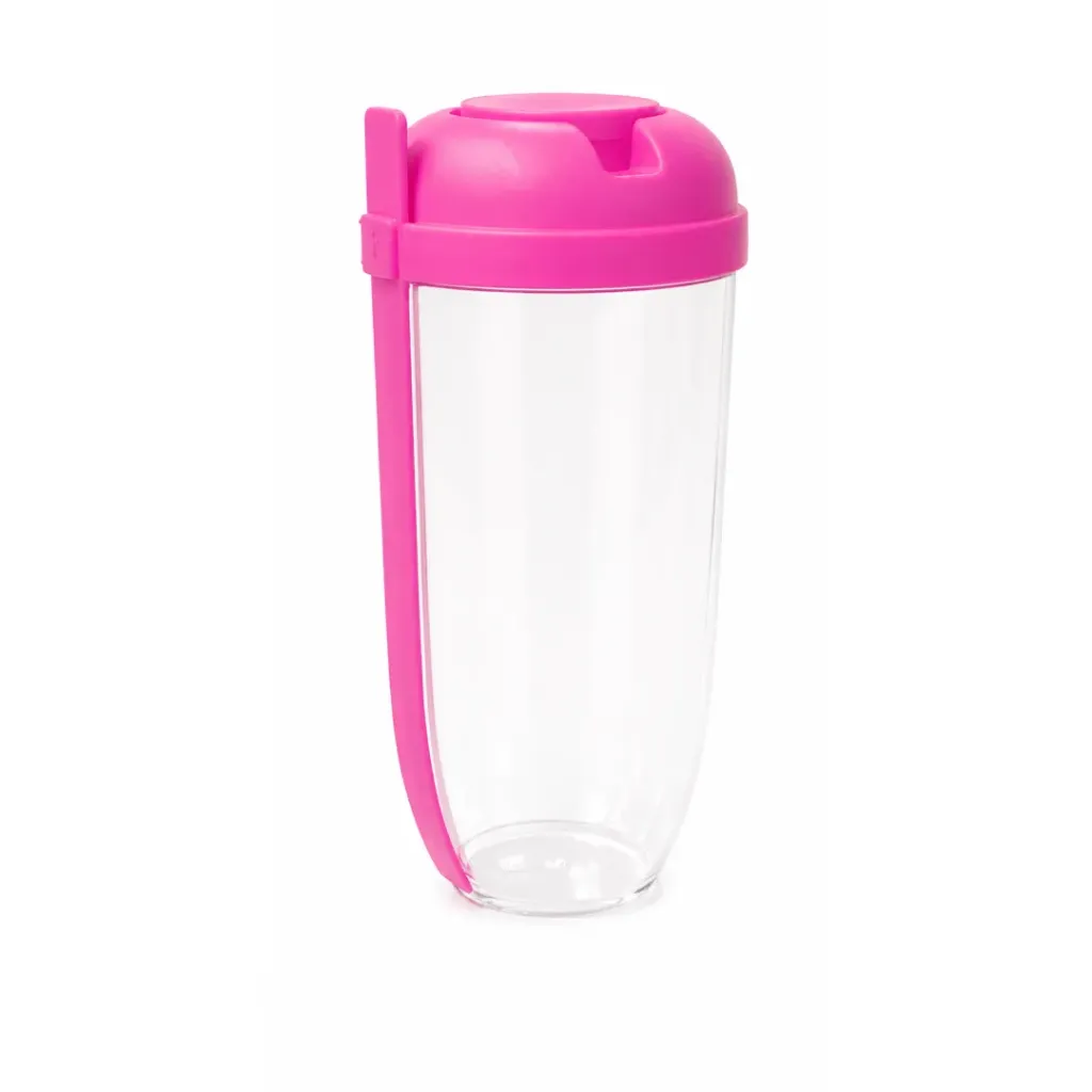[900000000013] Fruit Cup with Fork (Pink)