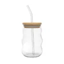 Sealed Glass Jar with Straw