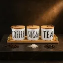 Coffee Tea Suger Container Set