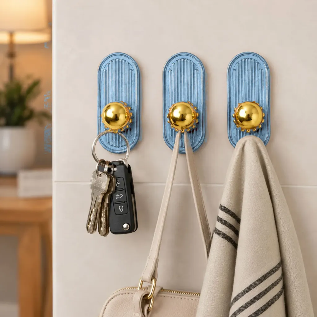[696816402218102] Adhesive Hook (Blue)