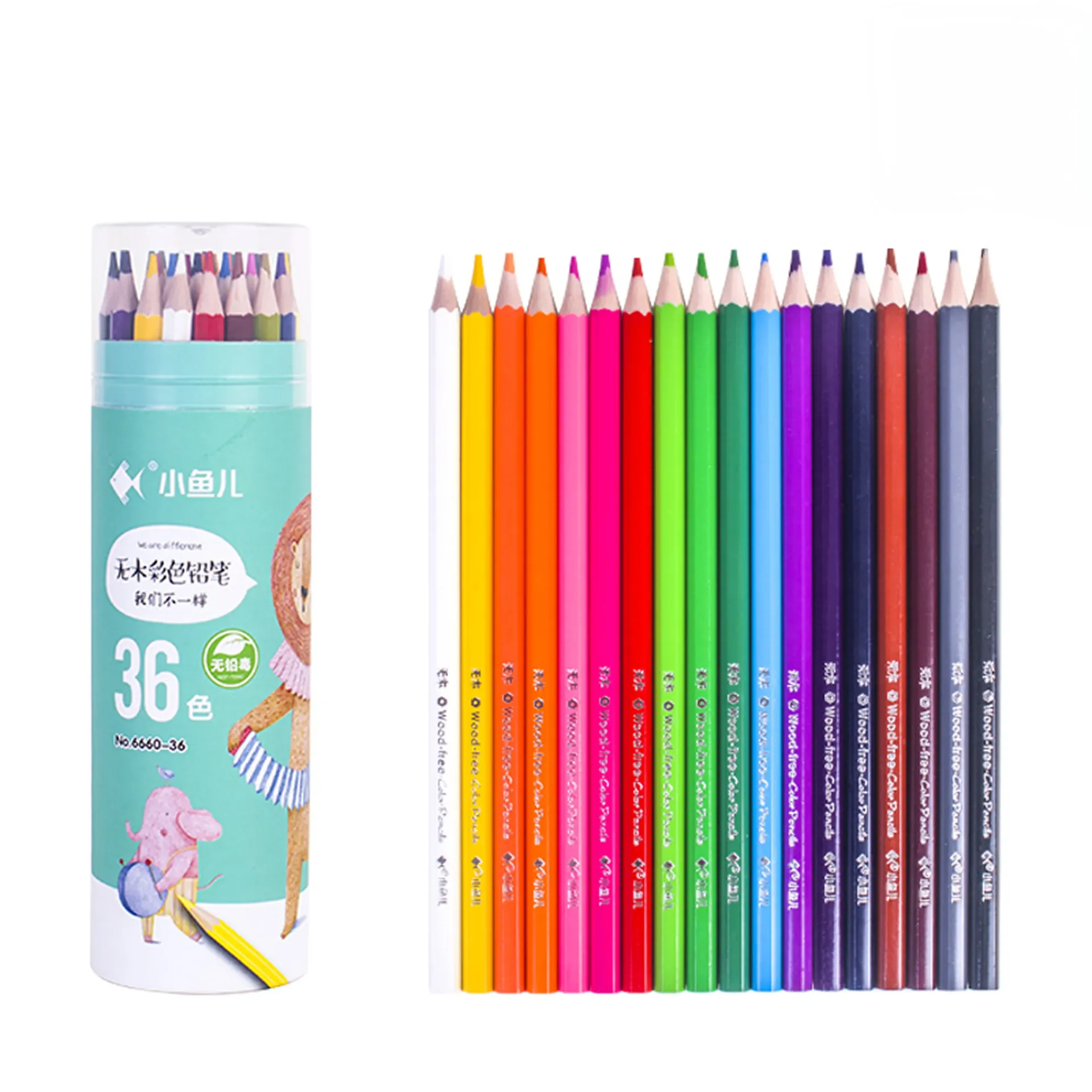 [690524701027701] Wooden Colored Pencils (Green)