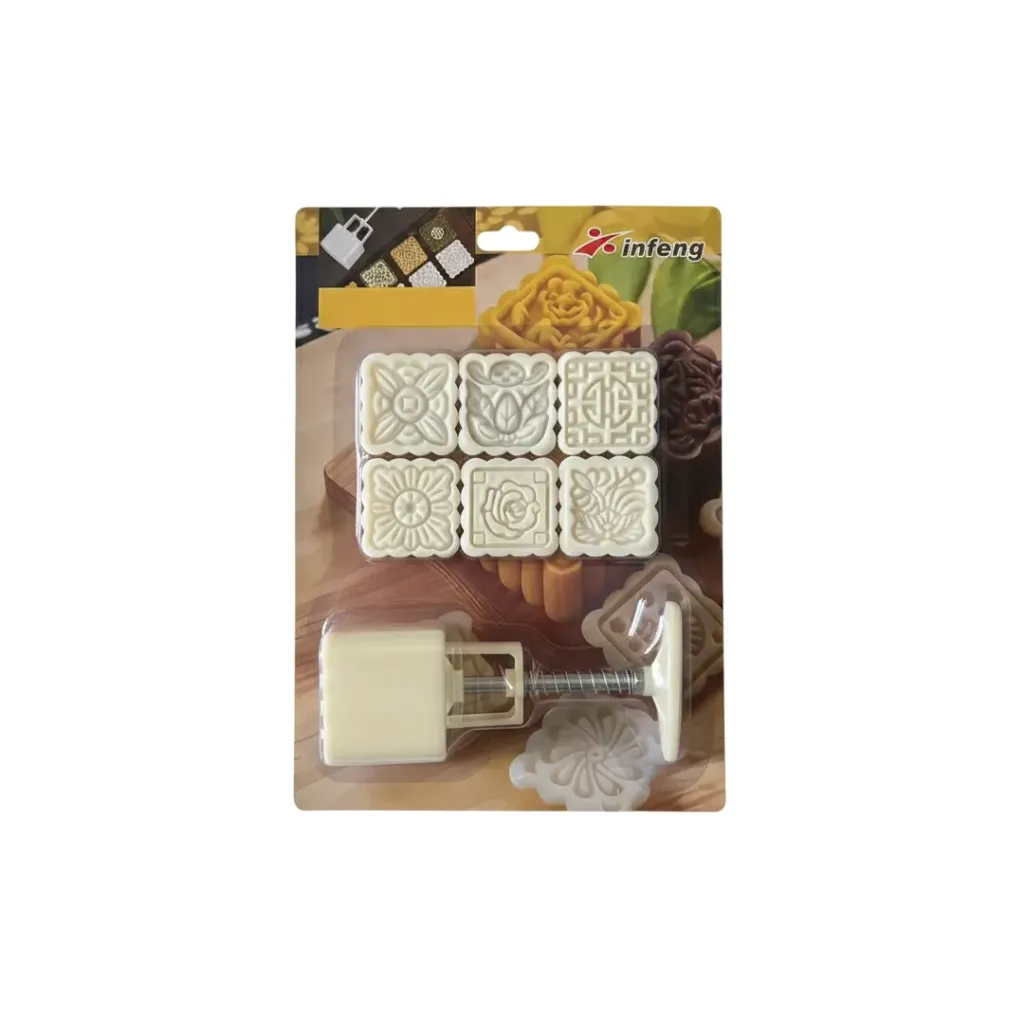 [8451605645486] Mooncake Mold Set (Cream)