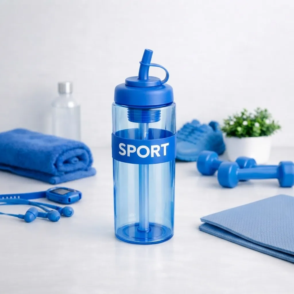 [690831420873701] Sports Water Bottle (Blue)